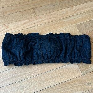 Black Bikini Bandeau Bikini Top